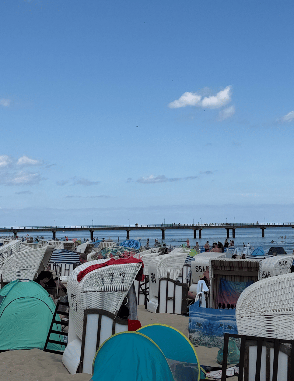 Plaża po niemieckiej stronie Uznamu