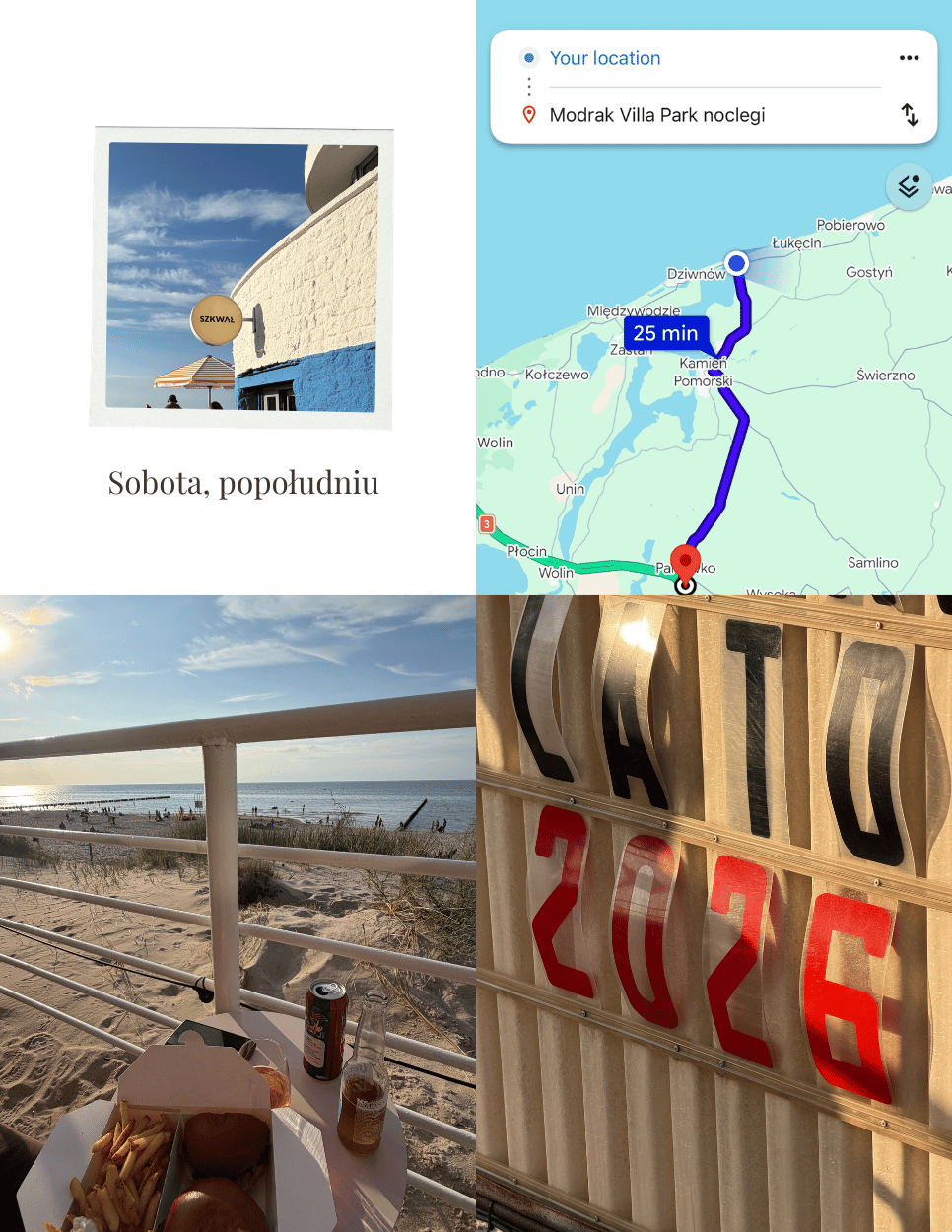 Dziwnówek i trasa do hotelu